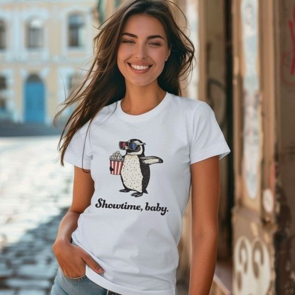Penguin Tee _Showtime, Baby Unisex T-shirt Gift For Fan
